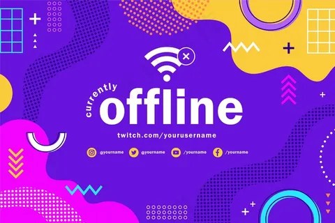 孟菲斯离线抽搐与五颜六色的形状横幅banner