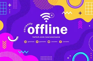 孟菲斯离线抽搐与五颜六色的形状横幅banner