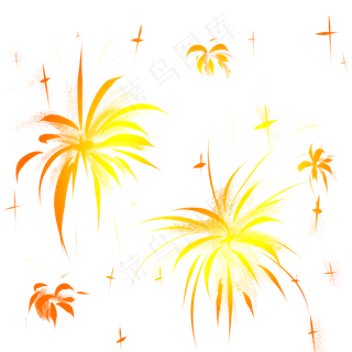 烟花爆竹金色大小点