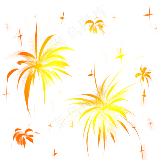 烟花爆竹金色大小点