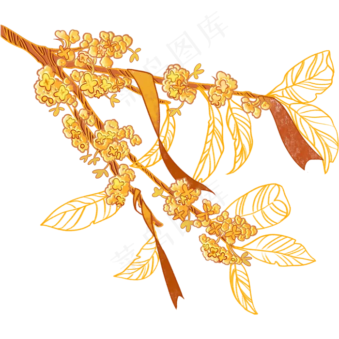 中秋节桂花(2000X2000(DPI:300))psd模版下载