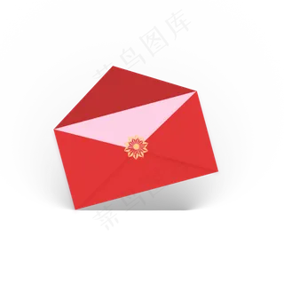 情人节红色信封png免扣素材