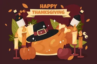 手绘感恩节背景