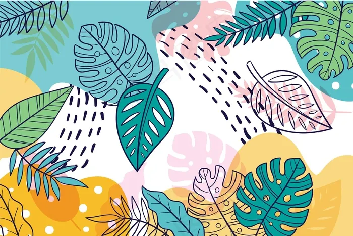 丰富多彩的夏季背景变焦eps,ai矢量模版下载