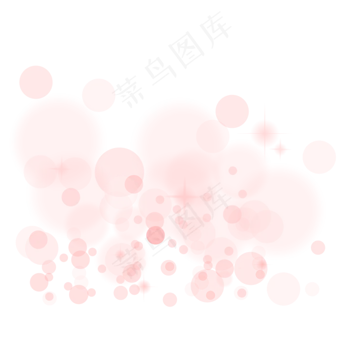 粉色漂浮光晕元素(2000X2000(DPI:300))ai矢量模版下载