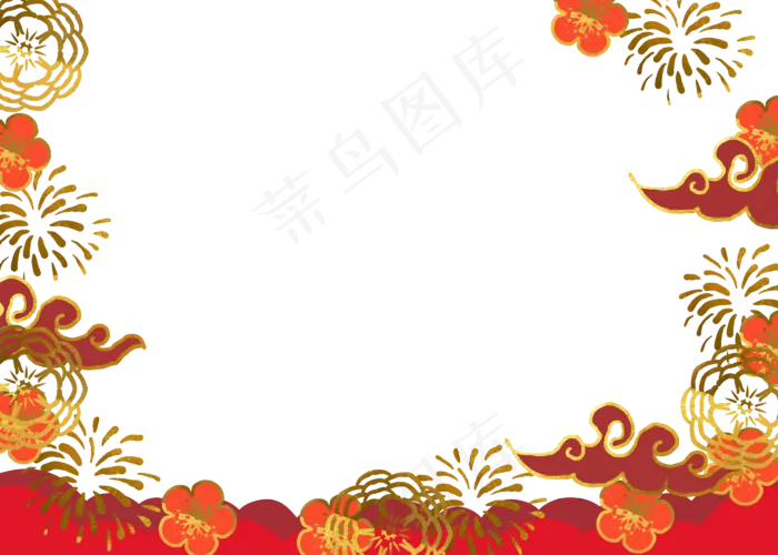春节喜庆边框(2800X2000(DPI:300))psd模版下载