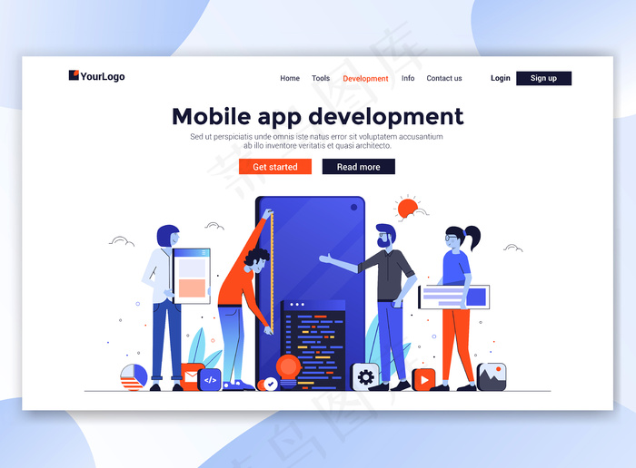 现代网站模板-手机app移动应用开发