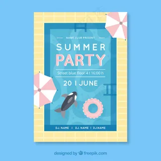 夏日派对海报