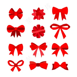 平面设计圣诞丝带系列