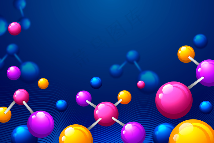 丰富多彩的现实科学背景eps,ai矢量模版下载