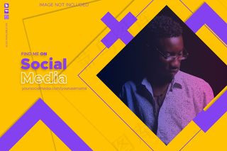 找我在社交媒体背景与抽象的形状