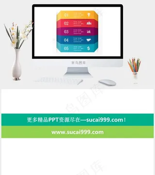 白色营销PPT模板