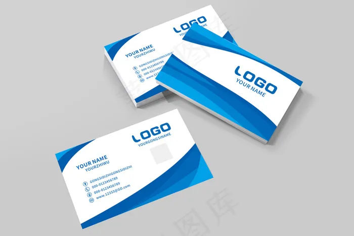 时尚大气创意名片设计cdr矢量模版下载