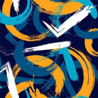 不同颜色的笔画图案