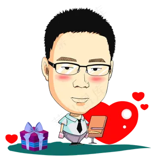 七情人节卡通漫画