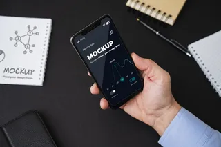 男士手持电话模型样机