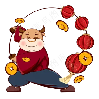 2021新春贺岁牛年形象