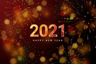 烟花2021年新年背景