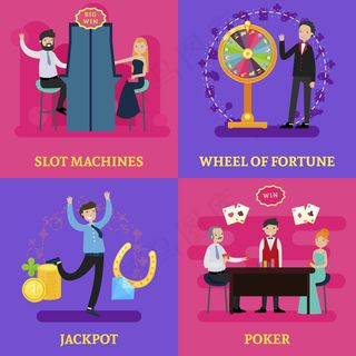 赌场广场的人们