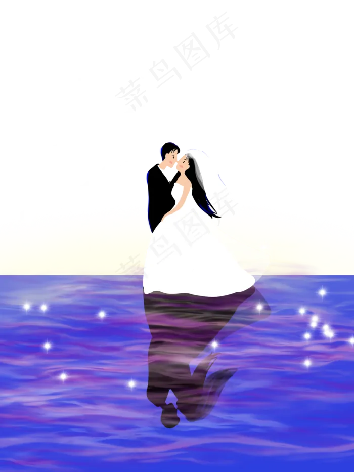 情侣湖泊亲吻场景(1500X2000(DPI:300))psd模版下载