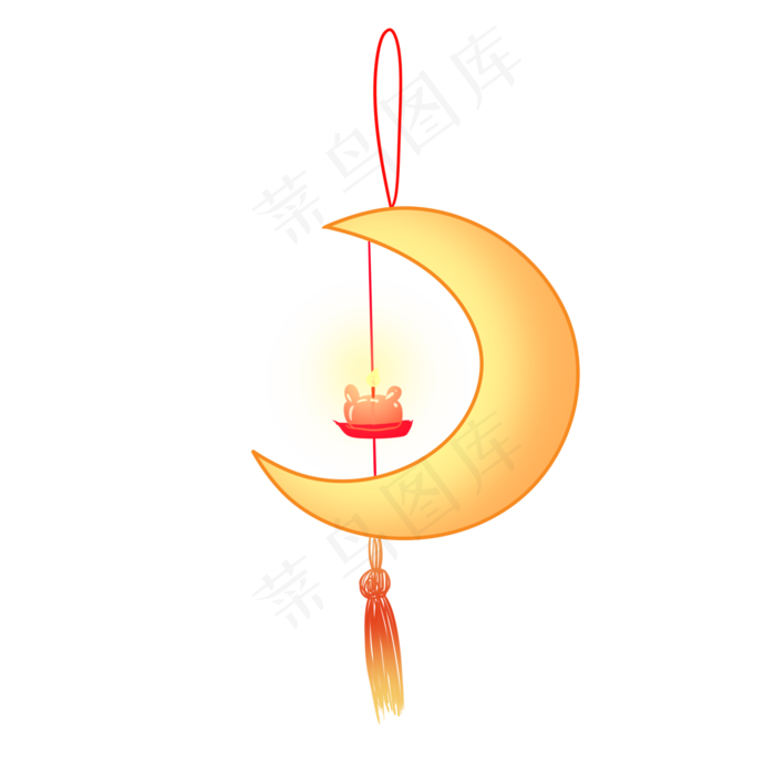 月牙灯笼(2000X2000(DPI:299))psd模版下载
