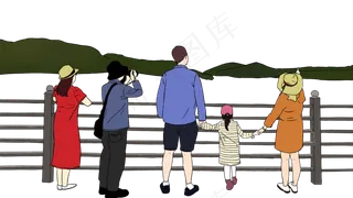 国庆节全家出去春游