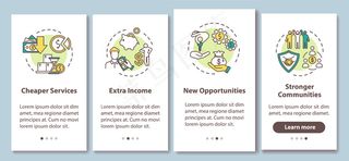 支持共享经济概念的车载手机app移动应用程序app页面屏幕