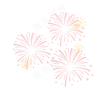 卡通烟花矢量图下载