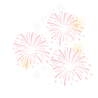 卡通烟花矢量图下载