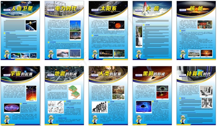 校园文化墙展板cdr矢量模版下载