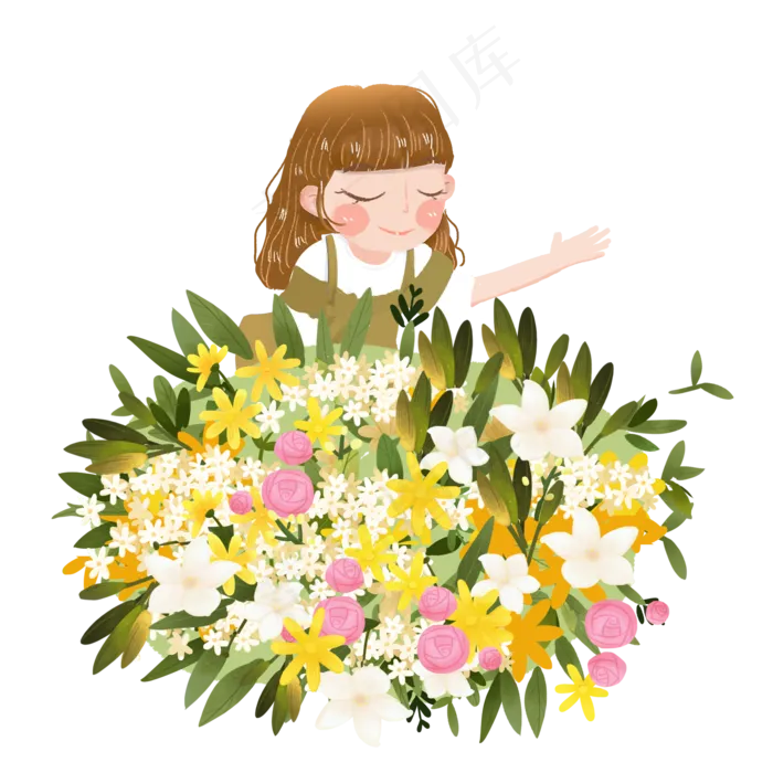 教师节献给老师鲜花png素材(2000X2000(DPI:300))psd模版下载