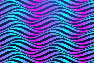 波浪霓虹色线条迷幻背景