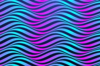 波浪霓虹色线条迷幻背景