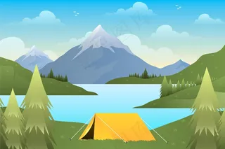 渐变色冒险背景