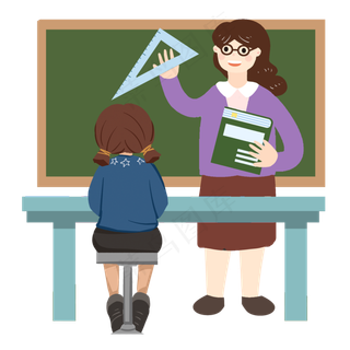 教师节老师教室上课PNG