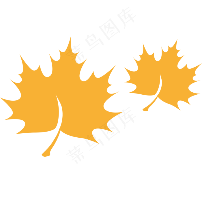 日系小清新唯美系列立秋枫叶