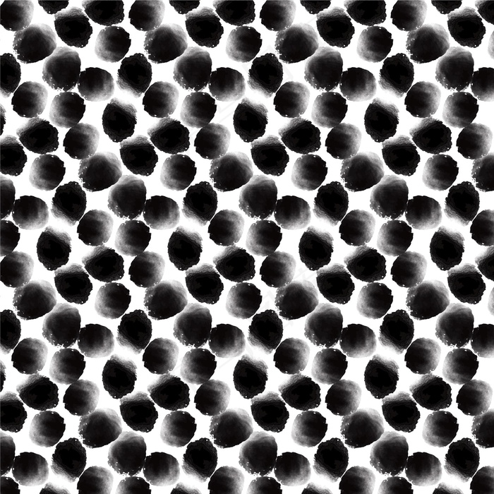 水彩画圆点图案