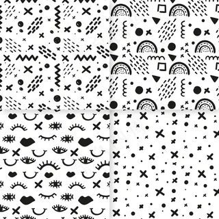 抽象手绘图案集