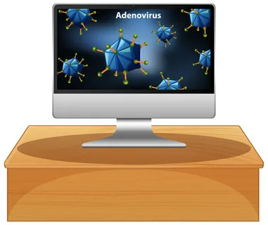 电脑屏幕上的腺病毒