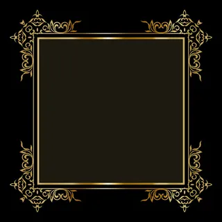 优雅的背景和装饰性的金色边框