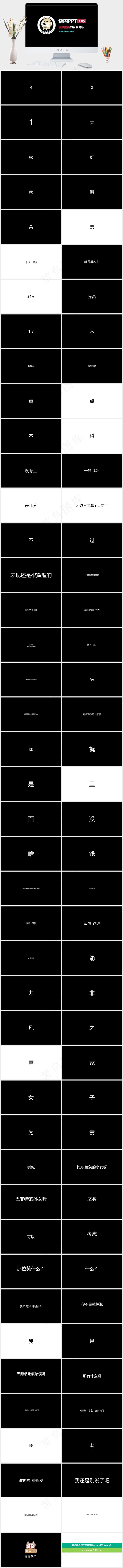 黑色标准硬朗简洁PPT模板