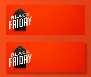 红旗黑色星期五销售标签