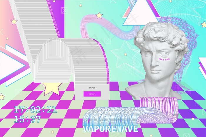 线性复古蒸气背景eps,ai矢量模版下载