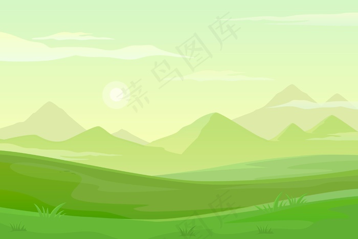 视频会议的自然景观背景