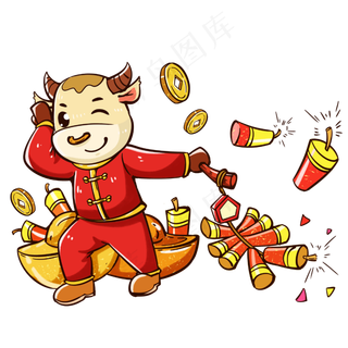 2021新年牛点烟花