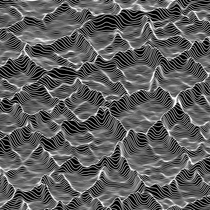 矢量条纹灰度背景。抽象线波