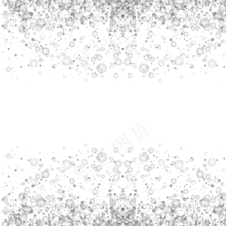 创意漂浮雪花装饰图案