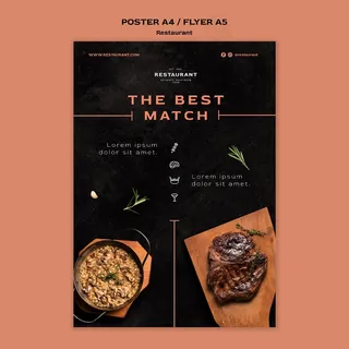 餐厅促销模板海报