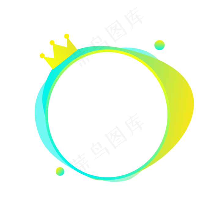 荧光撞色直播头像框(2000X2000(DPI:300))ai矢量模版下载