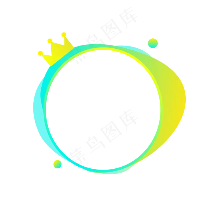 荧光撞色直播头像框(2000X2000(DPI:300))ai矢量模版下载